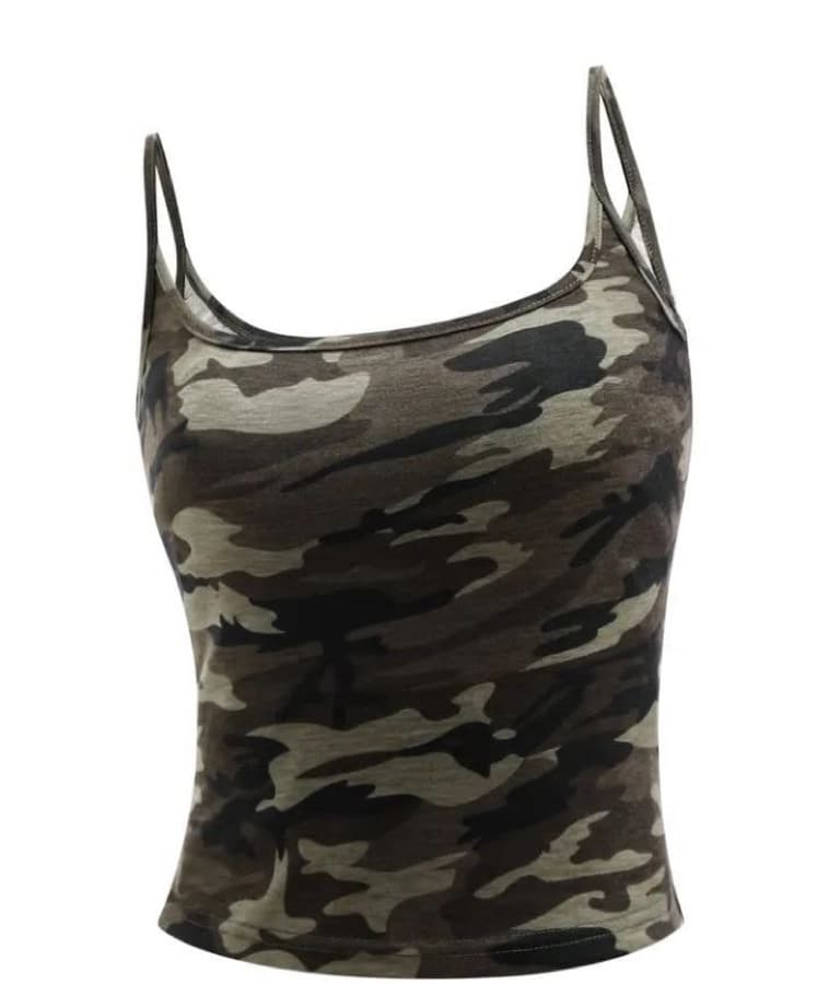 Camo Cami Top
